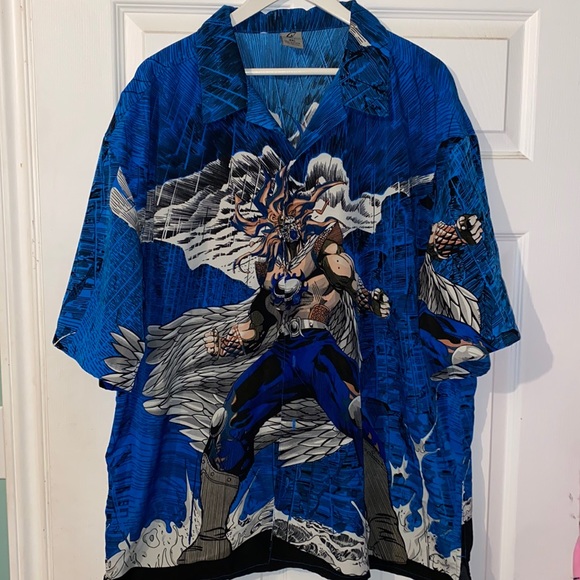 Vintage Anime Button Up shirt - Picture 2 of 5
